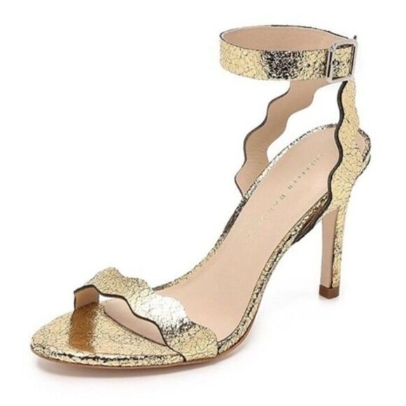 Loeffler Randall Amelia Sandals in Gold Size 8 - Picture 1 of 7